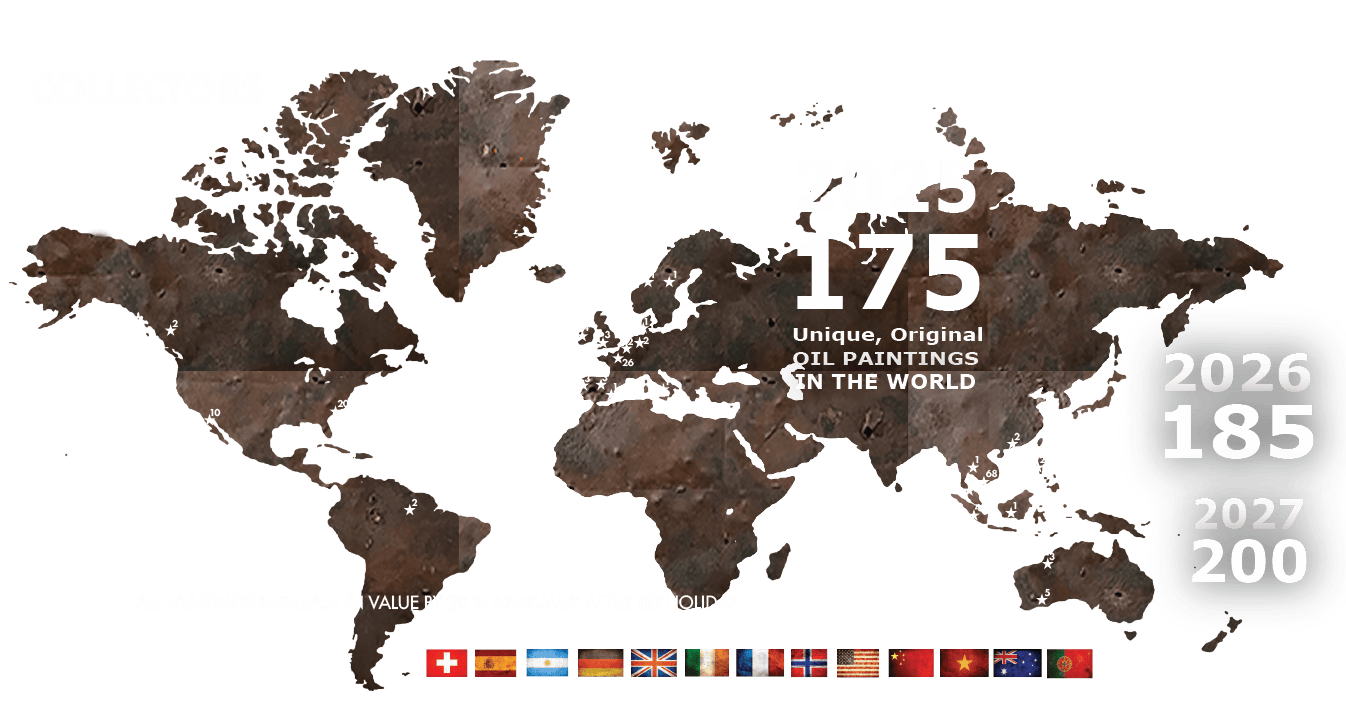 Sales ArtWorld map of the artist